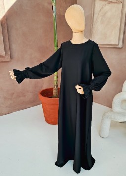 Abaya "Inaya" Zwart - Button