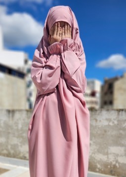 2piece Jilbab voor Meisjes Roze