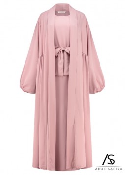 Abaya "Deluxe Medina Silk" Roze