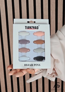 Hijab Pins Mixed Colors - 8 stuks