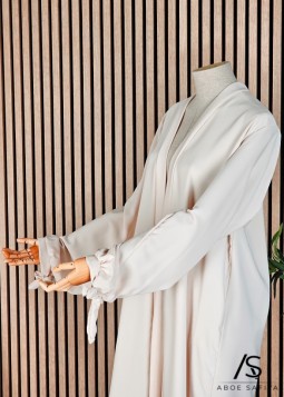Créme Kimono "Aminah" in Medina Silk