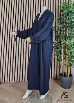 Navy Kimono "Aminah" in Medina Silk
