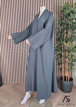 Donkergrijze Kimono "Noor" in Medina Silk
