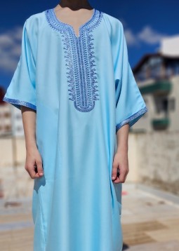 Marokkaanse Kandora voor Jongens - Lichtblauw