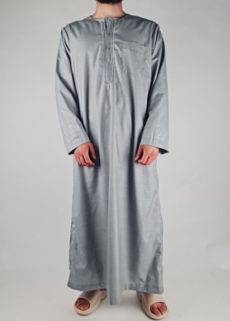 Marokkaanse Qamis "Checker" Grey van Zein