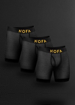 Multipack Boxershorts Zwart van NOFA Underwear