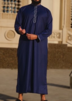Qamis "Masaf" Blauw - Custom Qamis