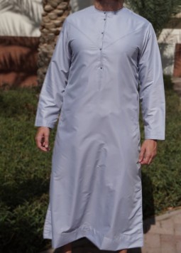 Emirati Lichtgrijs van Custom Qamis