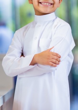 Witte Saudi Thobe voor Jongens van Daffah