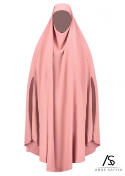 Khimar "Tieback Medina Silk" Roze