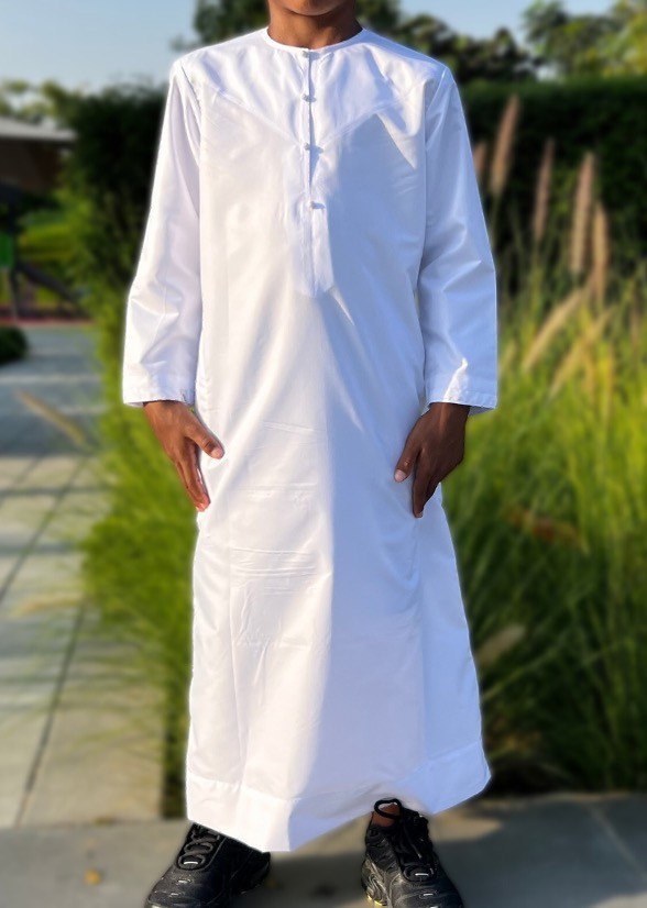 Conclusie Goederen Normaal Emirati Wit Platinum Kids - Custom Qamis - Jongens - Islamitische Kleding  voor Mannen